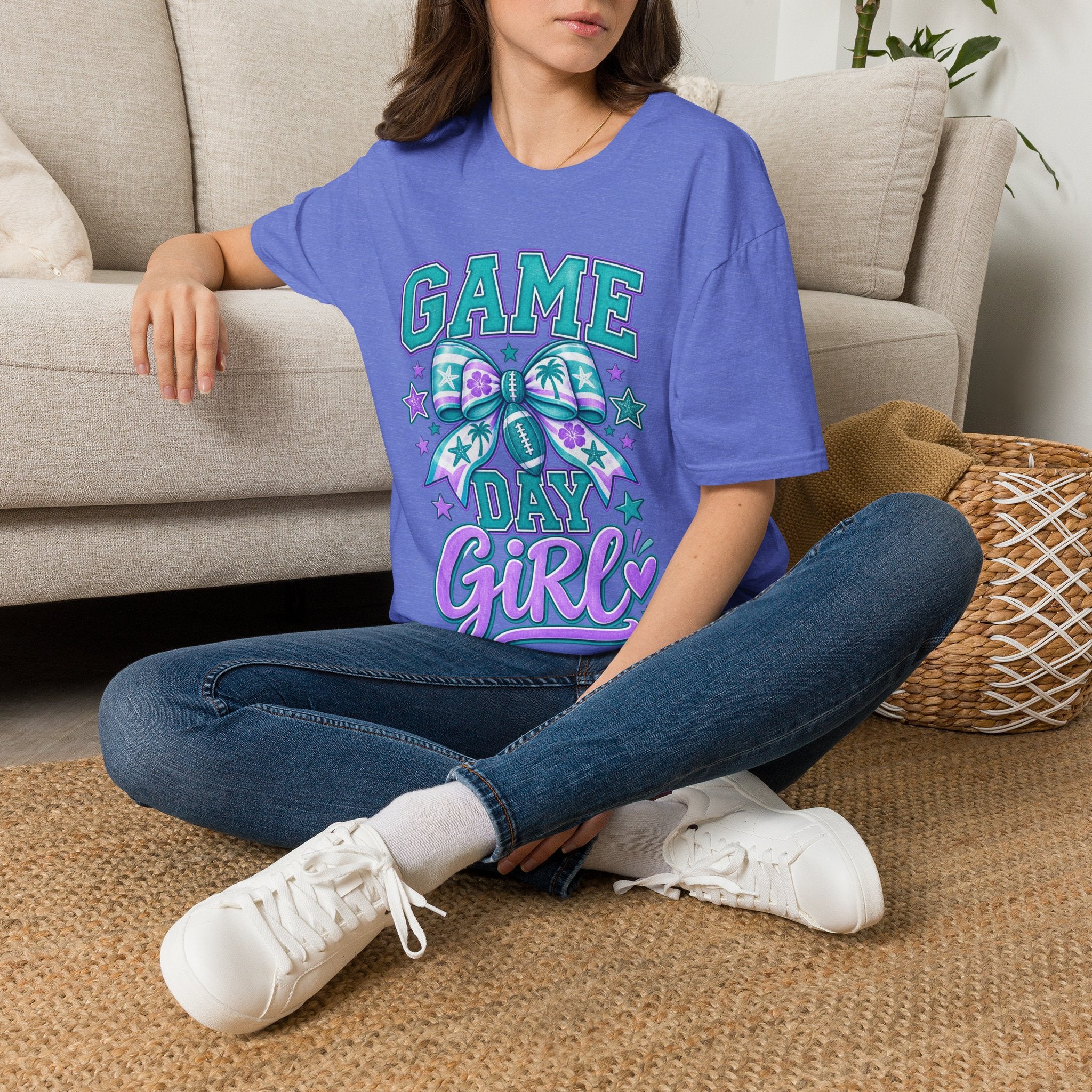 Game Day Girl T-Shirt – Cheer Bow Football Spirit Tee