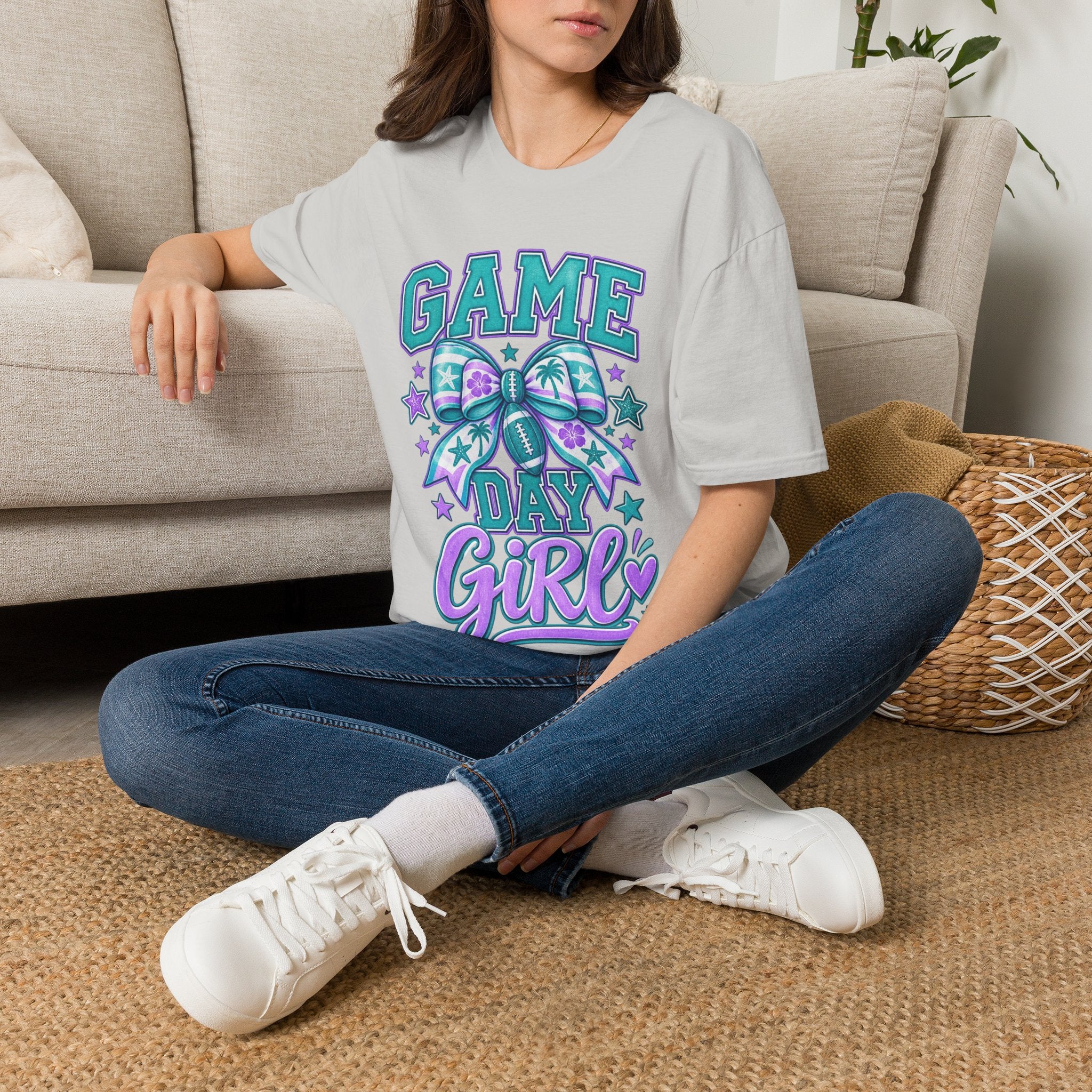Game Day Girl T-Shirt – Cheer Bow Football Spirit Tee