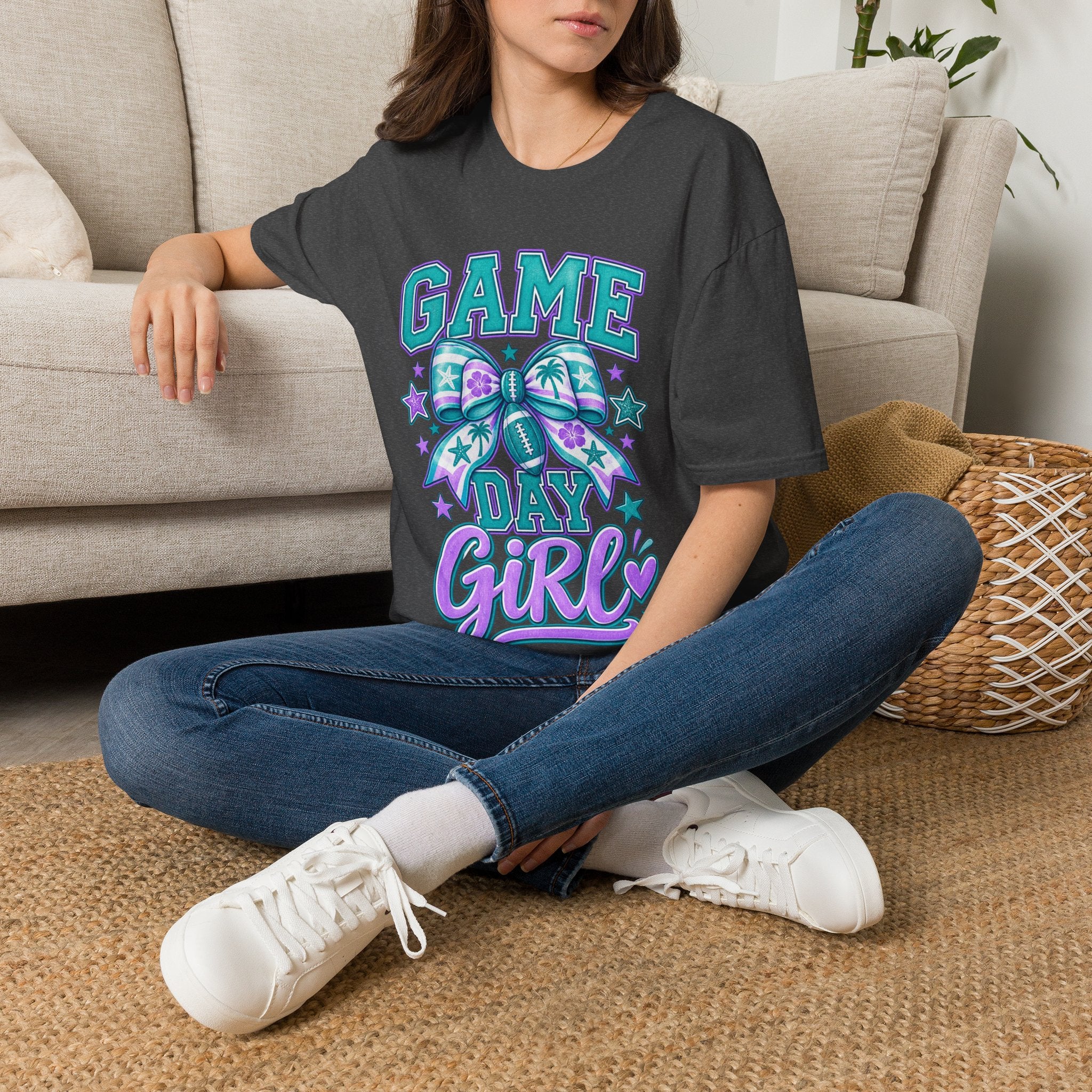 Game Day Girl T-Shirt – Cheer Bow Football Spirit Tee