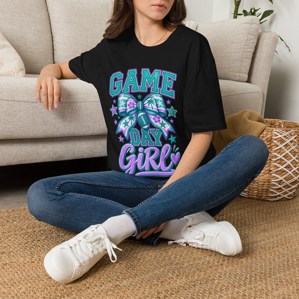 Game Day Girl T-Shirt – Cheer Bow Football Spirit Tee