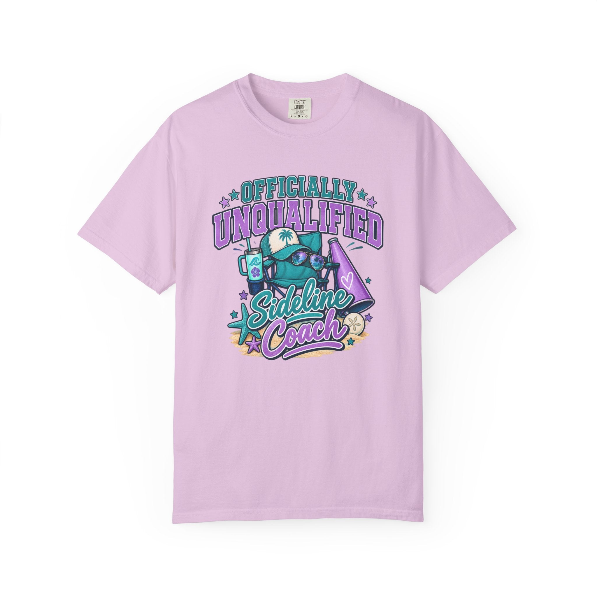 Sideline Coach T-Shirt — "Officially Unqualified" Funny Sports Coach Tee