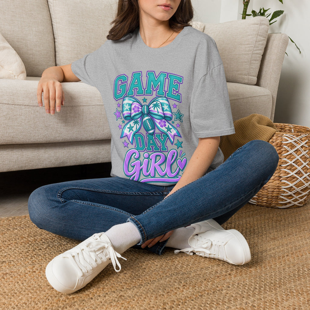 Game Day Girl T-Shirt – Cheer Bow Football Spirit Tee