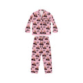 John Pork “He’s Calling!” Pink Satin Pajama Set – Funny Meme Sleepwear & Lounge Set