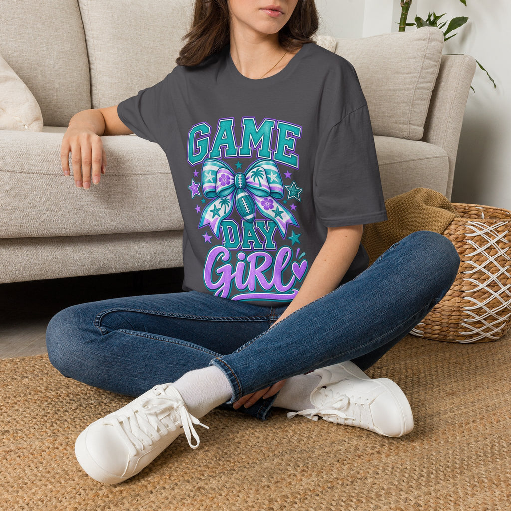 Game Day Girl T-Shirt – Cheer Bow Football Spirit Tee