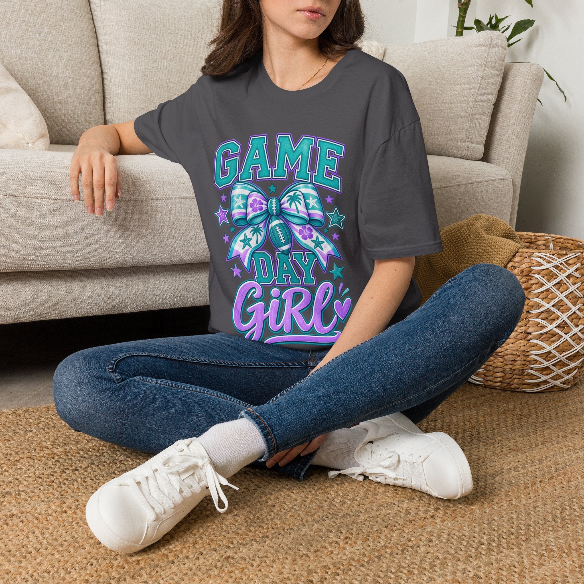 Game Day Girl T-Shirt – Cheer Bow Football Spirit Tee