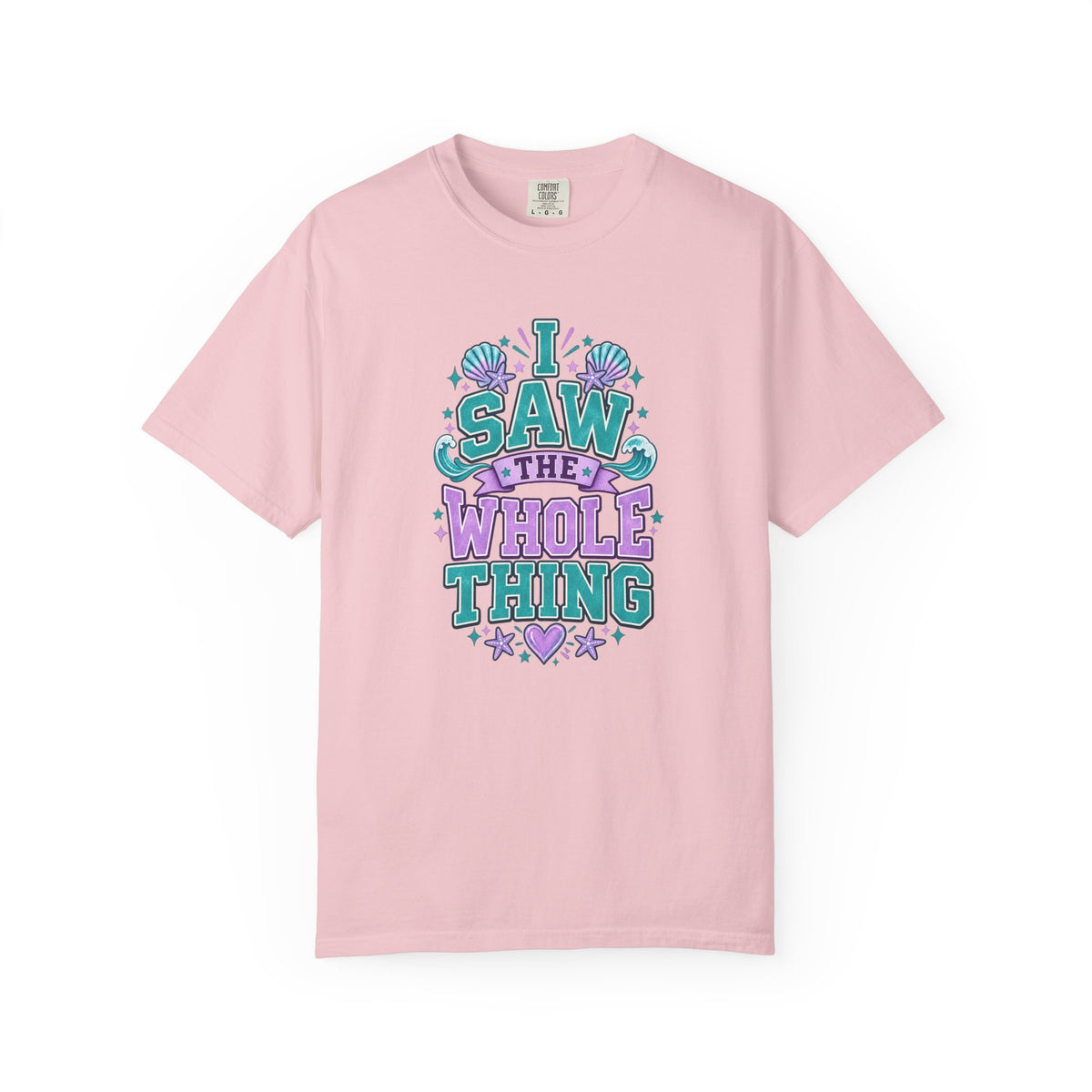 I Saw the Whole Thing Retro Graphic Tee – Colorful Funny Statement Shirt – Unisex Comfort Colors Garment-Dyed T-Shirt