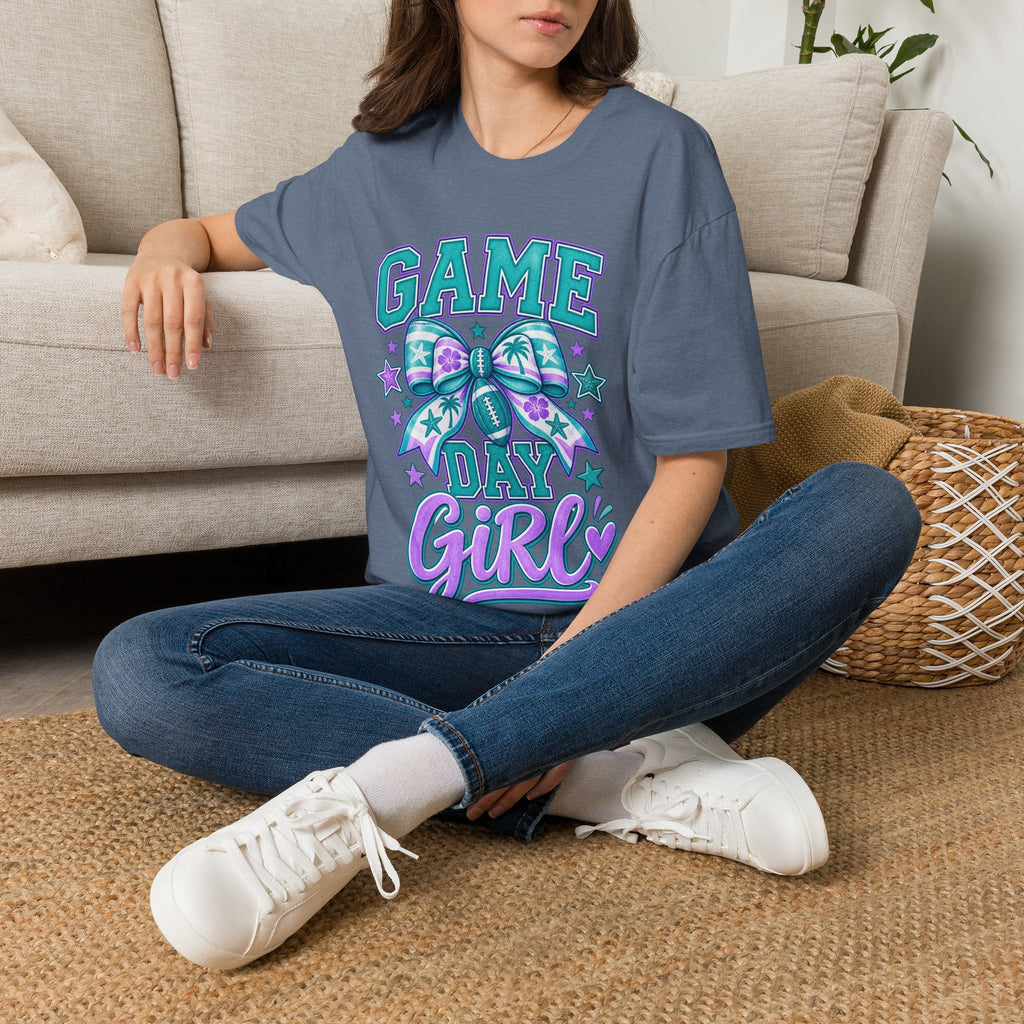 Game Day Girl T-Shirt – Cheer Bow Football Spirit Tee