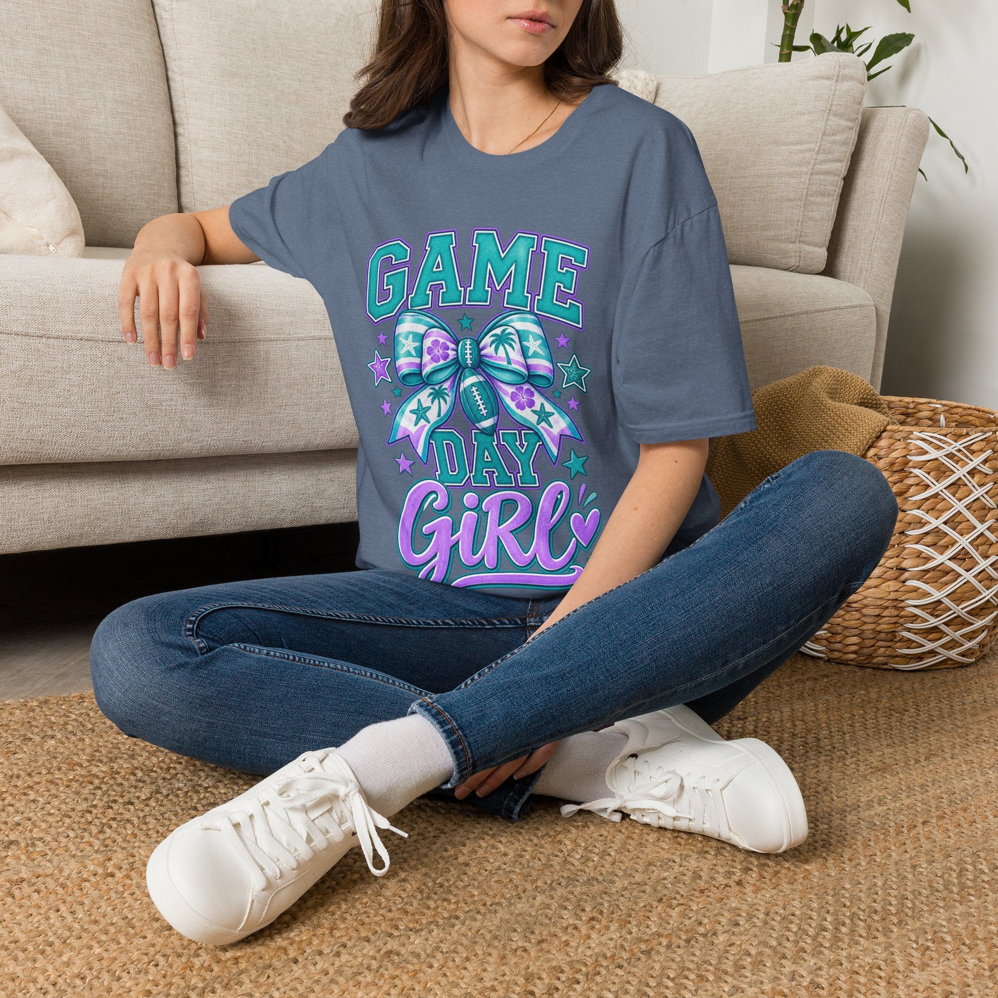 Game Day Girl T-Shirt – Cheer Bow Football Spirit Tee